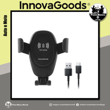Carica l'immagine nel visualizzatore di Gallery, Supporto per cellulare con caricabatterie wireless per auto Wolder InnovaGoods