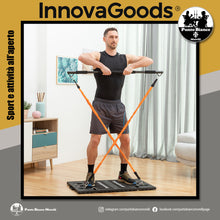 Carica l'immagine nel visualizzatore di Gallery, Sistema di allenamento integrale portatile con bande elastiche di resistenza e manuale per gli esercizi Gympak Max InnovaGoods