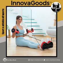 Carica l'immagine nel visualizzatore di Gallery, Rullo per addominali con dischi rotanti, bande elastiche e manuale per gli esercizi Twabanarm InnovaGoods