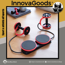 Carica l'immagine nel visualizzatore di Gallery, Rullo per addominali con dischi rotanti, bande elastiche e manuale per gli esercizi Twabanarm InnovaGoods
