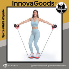 Carica l'immagine nel visualizzatore di Gallery, Rullo per addominali con dischi rotanti, bande elastiche e manuale per gli esercizi Twabanarm InnovaGoods