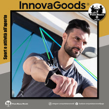 Carica l'immagine nel visualizzatore di Gallery, Set di bande di resistenza con accessori e manuale per gli esercizi Tribainer InnovaGoods pacco da 3