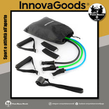 Carica l'immagine nel visualizzatore di Gallery, Set di bande di resistenza con accessori e manuale per gli esercizi Tribainer InnovaGoods pacco da 3