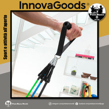 Carica l'immagine nel visualizzatore di Gallery, Set di bande di resistenza con accessori e manuale per gli esercizi Tribainer InnovaGoods pacco da 3