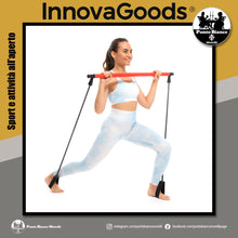 Carica l'immagine nel visualizzatore di Gallery, Barra da fitness con bande elastiche di resistenza e manuale per gli esercizi Resibar InnovaGoods