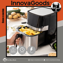 Carica l'immagine nel visualizzatore di Gallery, Friggitrice senza olio Fryinn Pro 5500 nero acciaio inossidabile 1700 W 5,5 litri InnovaGoods