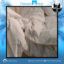 Carica l'immagine nel visualizzatore di Gallery, Piumino letto in piuma D400 Daunenstep