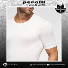 Carica l'immagine nel visualizzatore di Gallery, Maglia intima da uomo manica corta Girocollo in Filo di Scozia Perofil