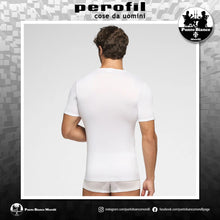 Carica l'immagine nel visualizzatore di Gallery, Maglia intima da uomo manica corta Scollo a V in Filo di Scozia Perofil