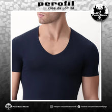 Carica l'immagine nel visualizzatore di Gallery, T-Shirt maglietta collo a V profondo in Modal elasticizzato X-Touch Perofil