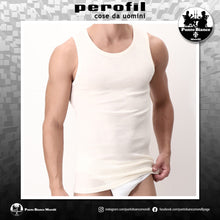 Carica l'immagine nel visualizzatore di Gallery, Canottiera uomo spalla larga in Lana e Seta Pointer Perofil