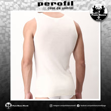 Carica l'immagine nel visualizzatore di Gallery, Canottiera uomo spalla larga in Lana e Seta Pointer Perofil