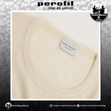 Carica l'immagine nel visualizzatore di Gallery, Maglia intima da uomo manica corta girocollo in lana e seta Cammello Perofil