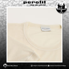 Carica l'immagine nel visualizzatore di Gallery, Maglia intima da uomo manica corta girocollo in lana e seta Cammello Perofil