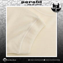 Carica l'immagine nel visualizzatore di Gallery, Maglia intima da uomo manica corta girocollo in lana e seta Cammello Perofil