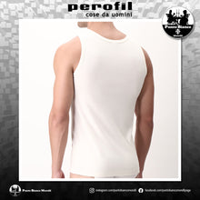 Carica l'immagine nel visualizzatore di Gallery, Canottiera intima da uomo spalla larga in cotone lana e seta Perofil