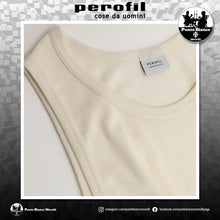 Carica l'immagine nel visualizzatore di Gallery, Canottiera intima da uomo spalla larga in cotone lana e seta Perofil