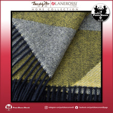 Carica l'immagine nel visualizzatore di Gallery, LANEROSSI ASTICO Plaid in misto lana e cotone riciclato