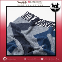 Carica l'immagine nel visualizzatore di Gallery, LANEROSSI ASTICO Plaid in misto lana e cotone riciclato