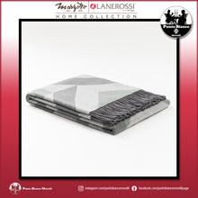 Carica l'immagine nel visualizzatore di Gallery, LANEROSSI ASTICO Plaid in misto lana e cotone riciclato