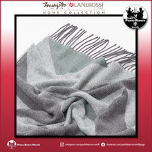 Carica l'immagine nel visualizzatore di Gallery, LANEROSSI ASTICO Plaid in misto lana e cotone riciclato