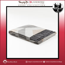 Carica l'immagine nel visualizzatore di Gallery, LANEROSSI ASTICO Plaid in misto lana e cotone riciclato