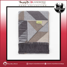 Carica l'immagine nel visualizzatore di Gallery, LANEROSSI ASTICO Plaid in misto lana e cotone riciclato