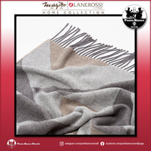 Carica l'immagine nel visualizzatore di Gallery, LANEROSSI ASTICO Plaid in misto lana e cotone riciclato