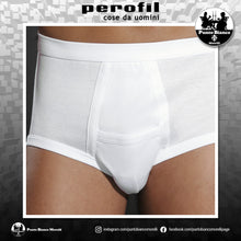 Carica l'immagine nel visualizzatore di Gallery, PEROFIL | CANGURO Slip uomo in Filo di Scozia con apertura orizzontale