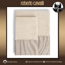 Carica l'immagine nel visualizzatore di Gallery, ROBERTO CAVALLI | MACRO ZEBRAGE Set asciugamani in spugna per bagno