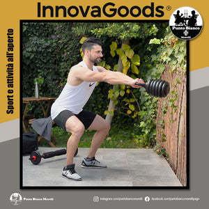 Set di pesi regolabili 6 in 1 con manuale per gli esercizi Sixfit InnovaGoods