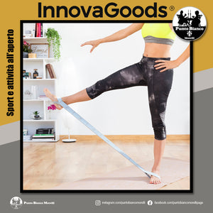 Banda elastica fitness per stretching con manuale per esercizi Stort Innovagoods