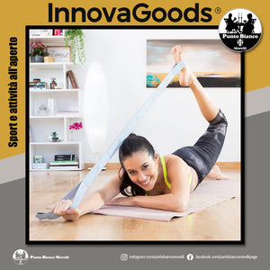 Banda elastica fitness per stretching con manuale per esercizi Stort Innovagoods