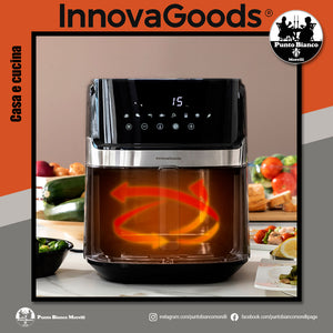 Friggitrice senza olio Fryinn Pro 5500 nero acciaio inossidabile 1700 W 5,5 litri InnovaGoods