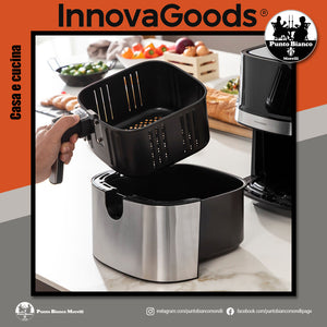 Friggitrice senza olio Fryinn Pro 5500 nero acciaio inossidabile 1700 W 5,5 litri InnovaGoods