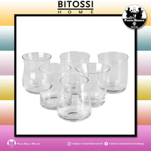 Carica l&#39;immagine nel visualizzatore di Gallery, Set 6 bicchieri in vetro per acqua e vino Diseguale Bitossi Home
