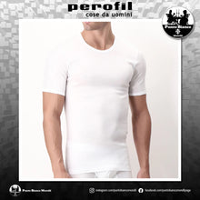 Carica l'immagine nel visualizzatore di Gallery, Maglia intima da uomo manica corta Girocollo in Filo di Scozia Perofil
