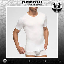 Carica l'immagine nel visualizzatore di Gallery, Maglia intima da uomo manica corta Girocollo in Filo di Scozia Perofil
