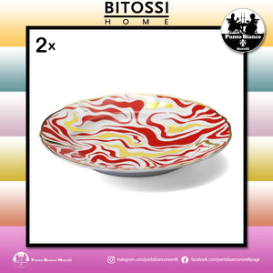 BITOSSI HOME | Tempesta - Set 2 piatti frutta o dessert