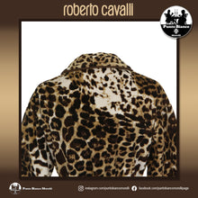 Carica l&#39;immagine nel visualizzatore di Gallery, ROBERTO CAVALLI | BRAVO - ANIMALIER Accappatoio spugna con collo sciallato
