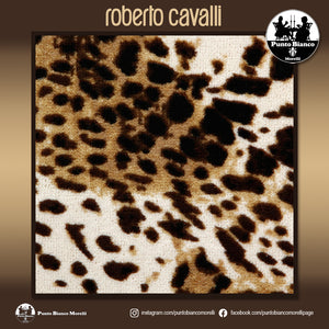 ROBERTO CAVALLI | BRAVO - ANIMALIER Accappatoio spugna con collo sciallato