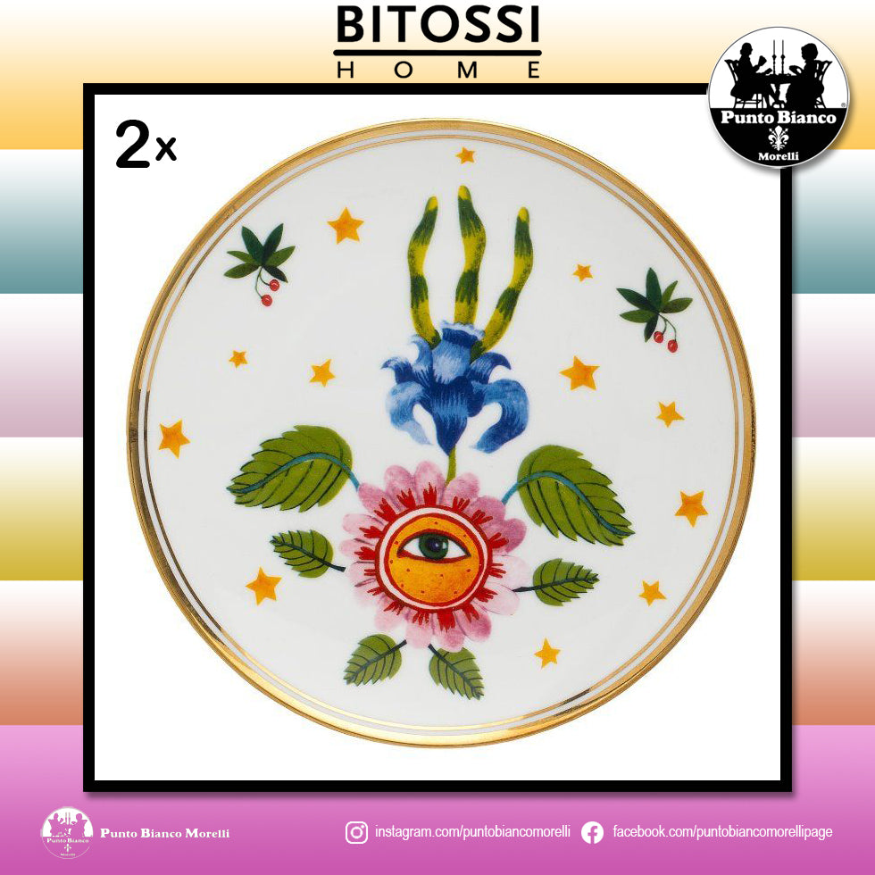 BITOSSI HOME | Floreale - Set 2 piatti frutta o dessert