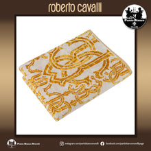 Carica l&#39;immagine nel visualizzatore di Gallery, ROBERTO CAVALLI HOME | LOGO GOLD Set asciugamani in spugna per bagno
