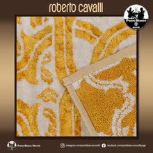 Carica l&#39;immagine nel visualizzatore di Gallery, ROBERTO CAVALLI HOME | LOGO GOLD Set asciugamani in spugna per bagno
