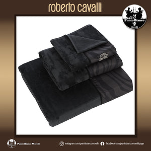 ROBERTO CAVALLI | MACRO ZEBRAGE Set asciugamani in spugna per bagno